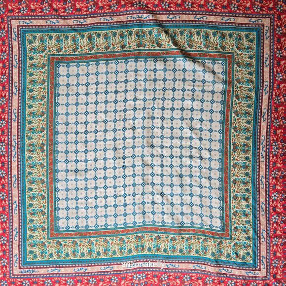 NWOT Johnny Was Silk Scarf #15 - Picture 9 of 10